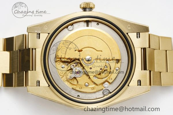 Efficient Day Date 40 228238 YG JDF 1:1 Best Edition Green Dial on YG Bracelet A23J 2248