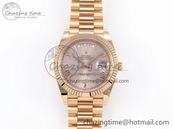 Day Date 40 RG 228235 ARF 1:1 Best Edition RG Roman Dial on President Bracelet VR Lightweight 1508