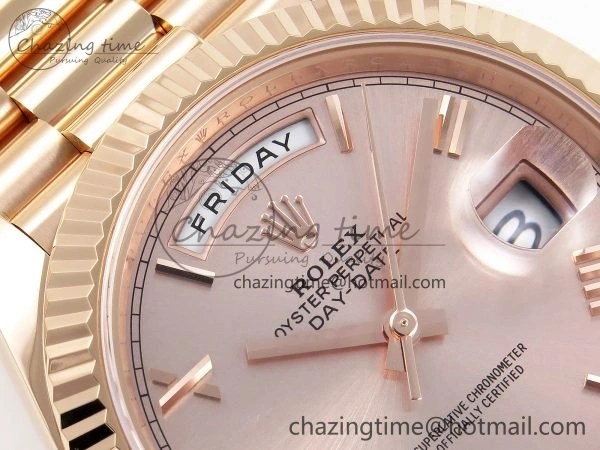 Day Date 40 RG 228235 ARF 1:1 Best Edition RG Roman Dial on President Bracelet VR Lightweight 1508