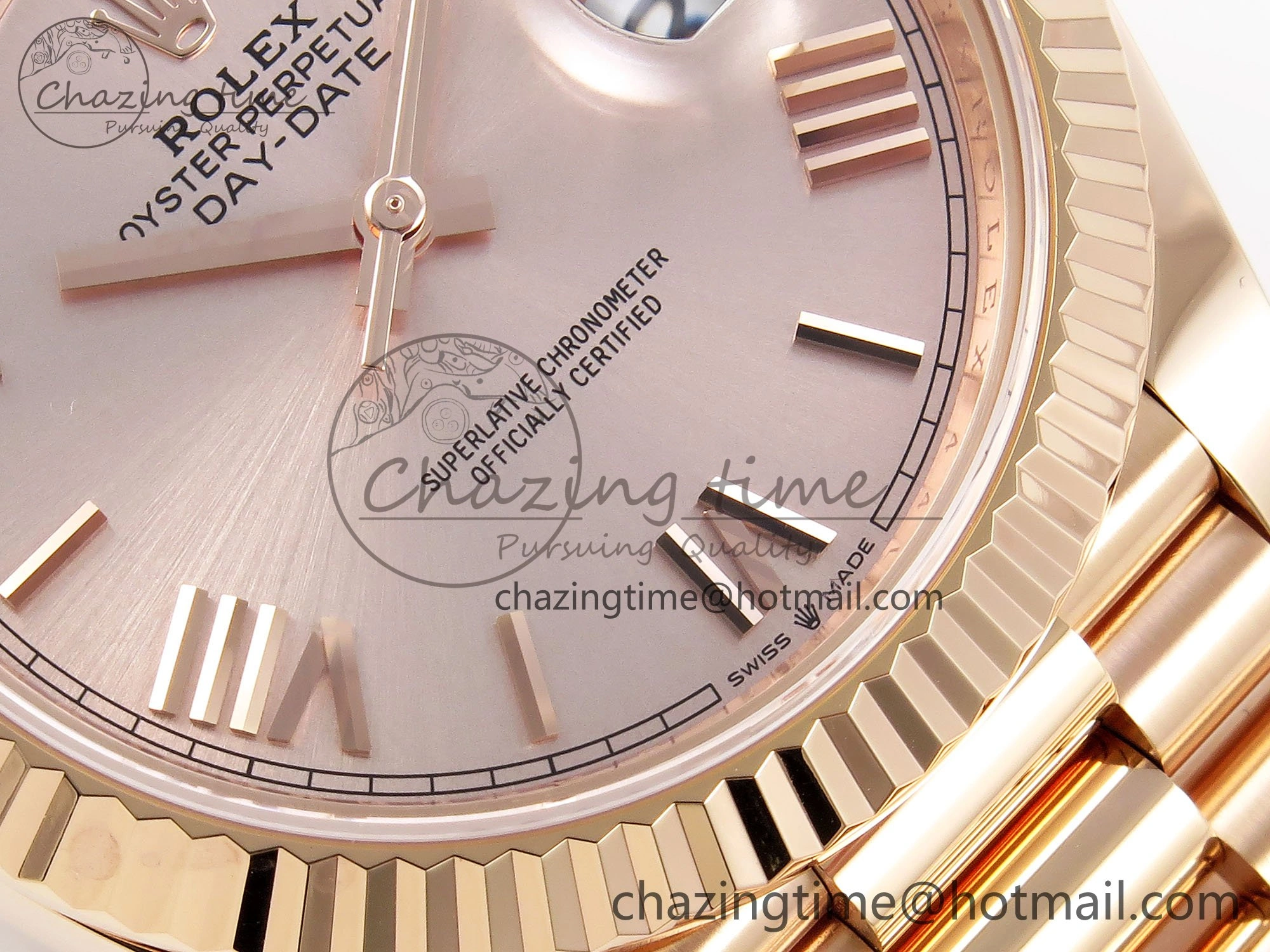 Day Date 40 RG 228235 ARF 1:1 Best Edition RG Roman Dial on President Bracelet VR Lightweight 1508