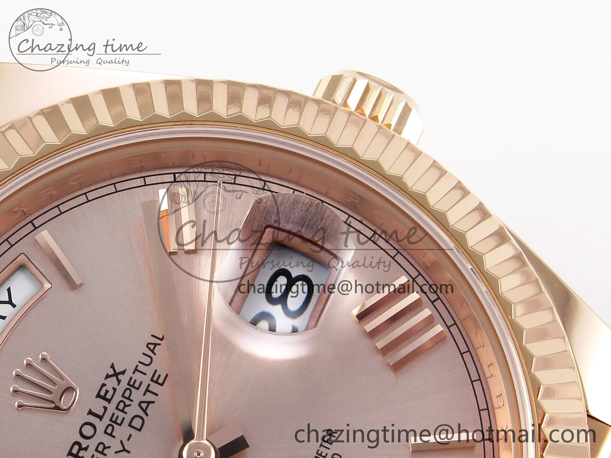 Day Date 40 RG 228235 ARF 1:1 Best Edition RG Roman Dial on President Bracelet VR Lightweight 1508