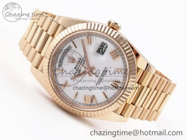 Day Date 40 RG 228235 ARF 1:1 Best Edition White Roman Dial on President Bracelet VR BestValue 1510