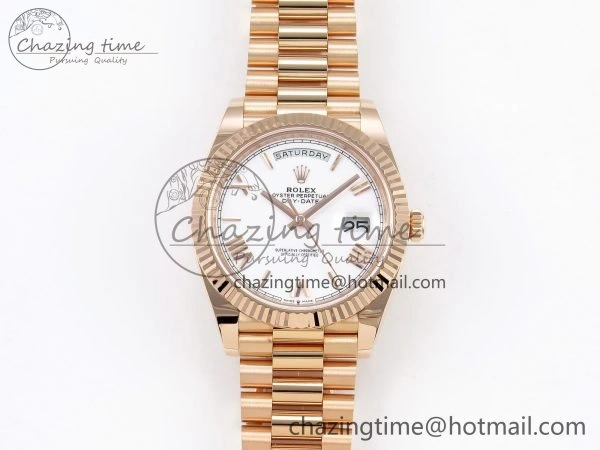 Day Date 40 RG 228235 ARF 1:1 Best Edition White Roman Dial on President Bracelet VR BestValue 1510