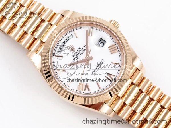Day Date 40 RG 228235 ARF 1:1 Best Edition White Roman Dial on President Bracelet VR BestValue 1510