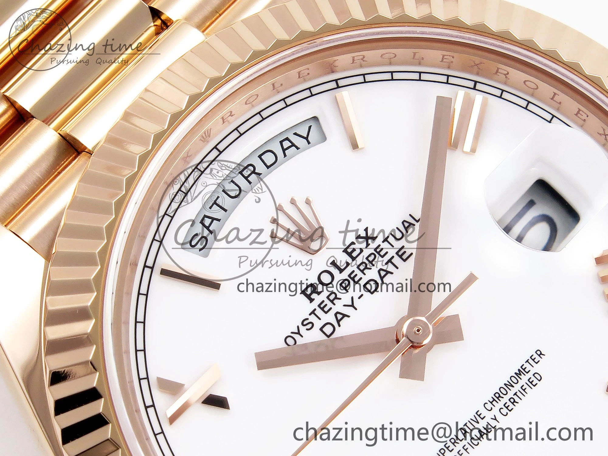 Day Date 40 RG 228235 ARF 1:1 Best Edition White Roman Dial on President Bracelet VR BestValue 1510