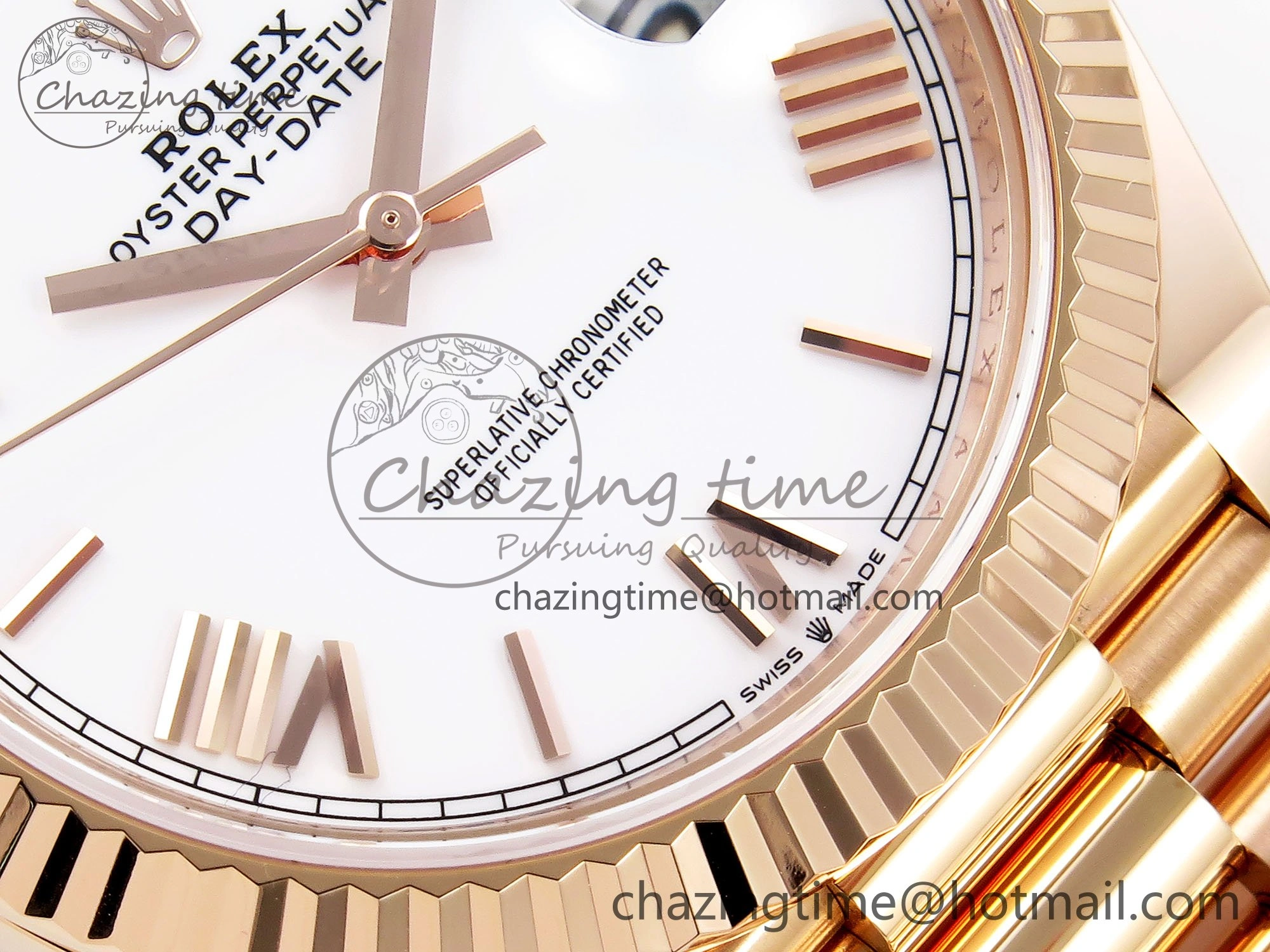 Day Date 40 RG 228235 ARF 1:1 Best Edition White Roman Dial on President Bracelet VR BestValue 1510