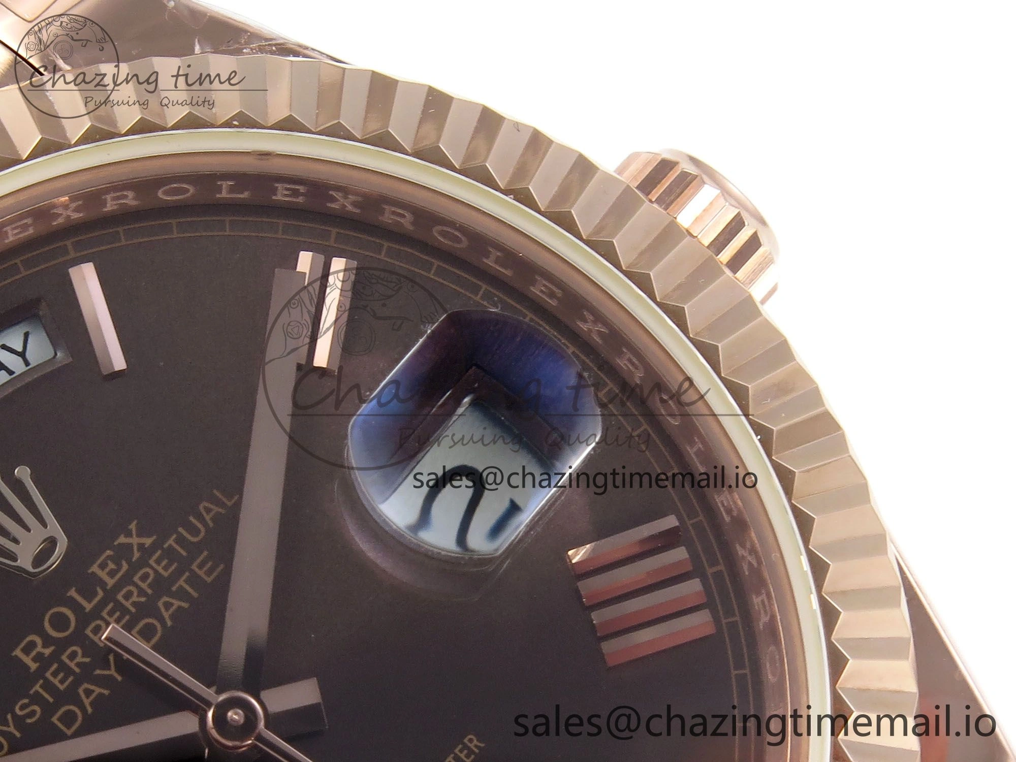 Efficient Day Date 40 RG 228235 KF 1:1 Best Edition Brown Roman Dial on President Bracelet VR3255 (Gain Weight) 838