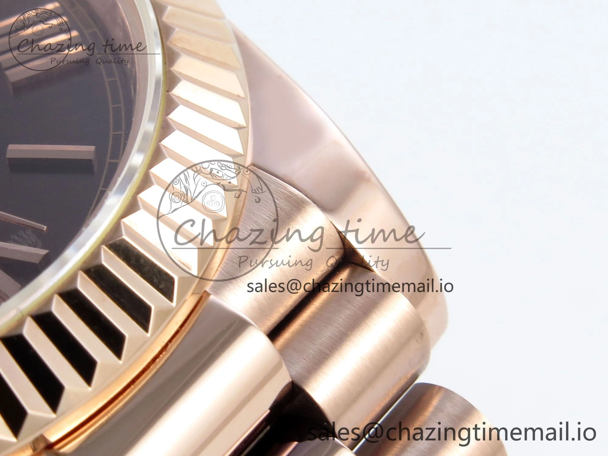 Efficient Day Date 40 RG 228235 KF 1:1 Best Edition Brown Roman Dial on President Bracelet VR3255 (Gain Weight) 838