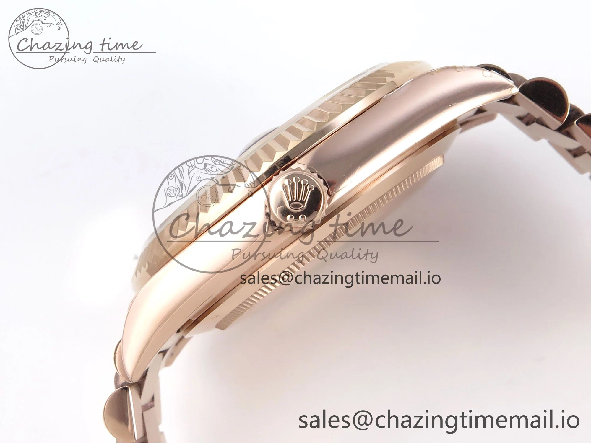 Chic Day Date 40 RG 228235 KF 1:1 Best Edition Gray Roman Dial on President Bracelet VR3255 (Gain Weight) 833