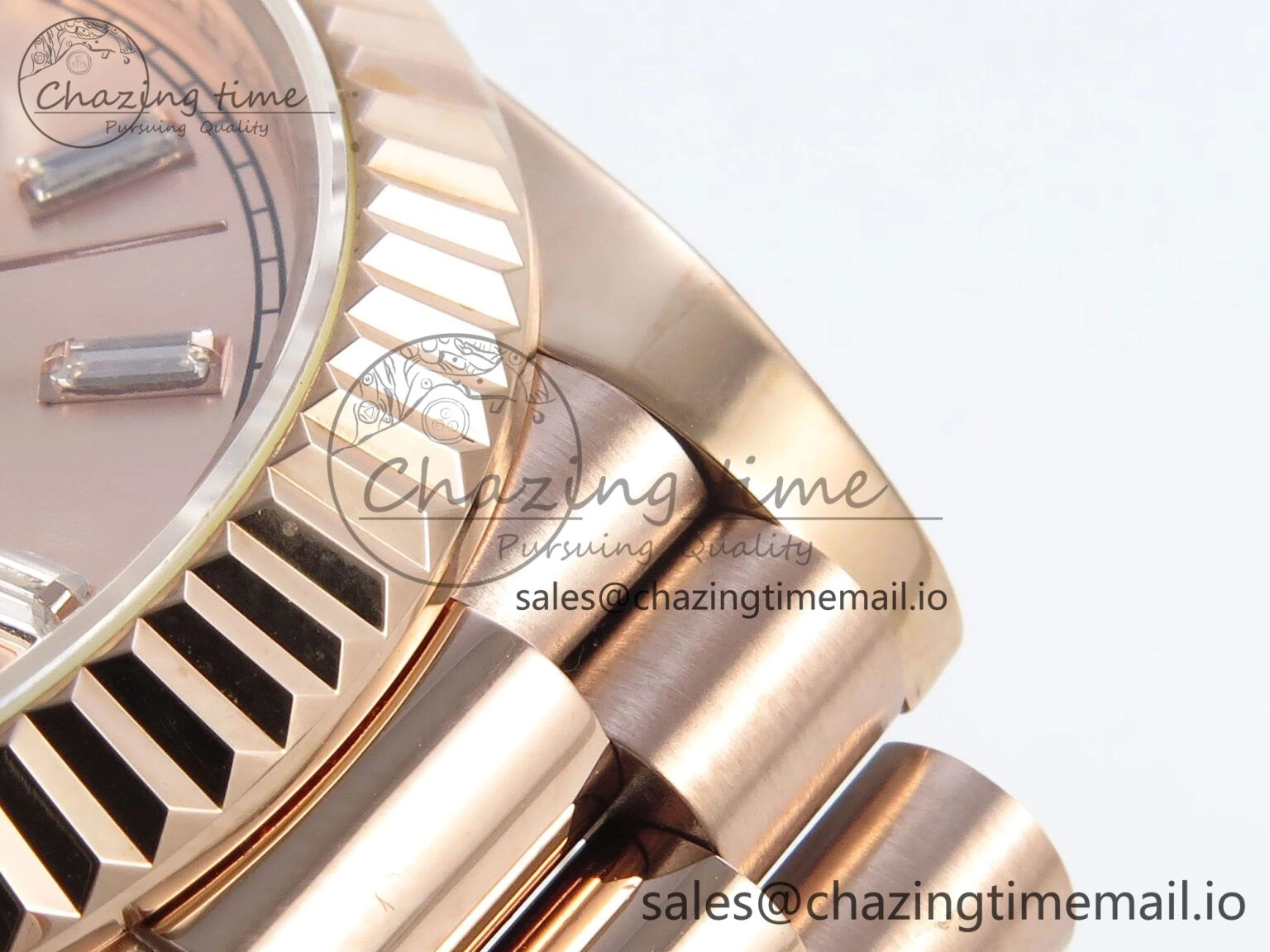 Colorful Day Date 40 RG 228235 KF 1:1 Best Edition RG Crystal Dial on President Bracelet VR3255 (Gain Weight) 836