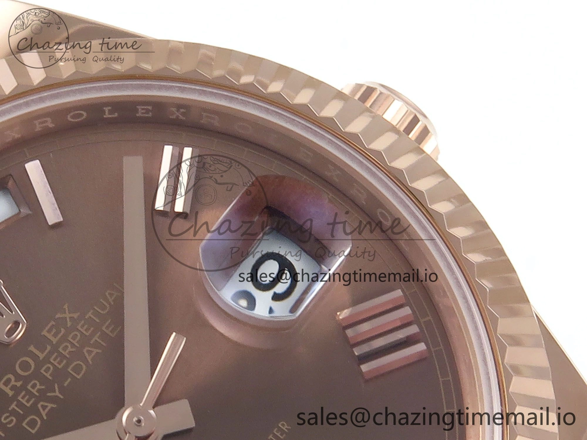 Day Date 40 RG 228235 Noob 1:1 Best Edition Brown Roman Dial on President Bracelet A2836 (Gain Weight) Affordable 794