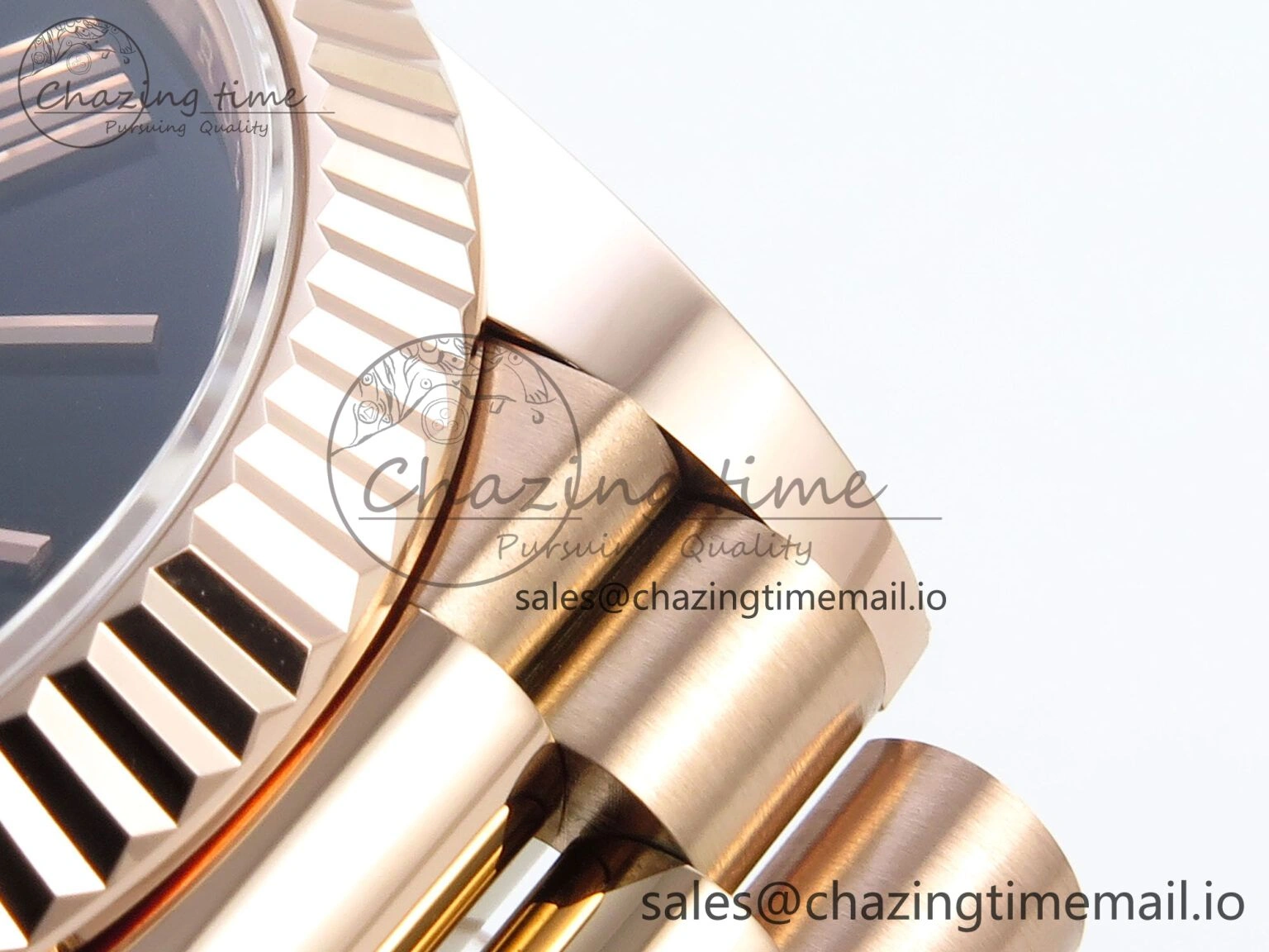 HighQuality Day Date 40 RG 228235 Noob 1:1 Best Edition Dark Gray Roman Dial on President Bracelet A2836 (Gain Weight) 793