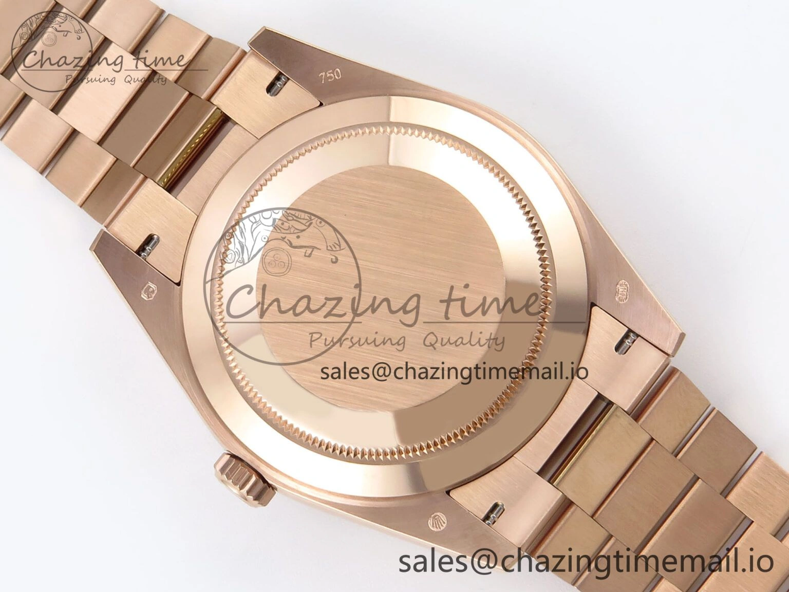 Day Date 40 RG 228235 QF 1:1 Best Edition Blue Dial Crystal Markers on President Bracelet VR WrinkleFree 1281