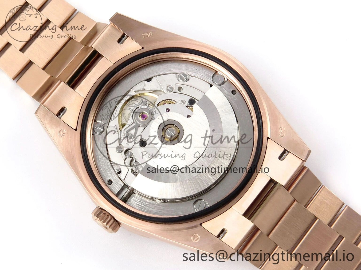 Day Date 40 RG 228235 QF 1:1 Best Edition Blue Dial Crystal Markers on President Bracelet VR WrinkleFree 1281