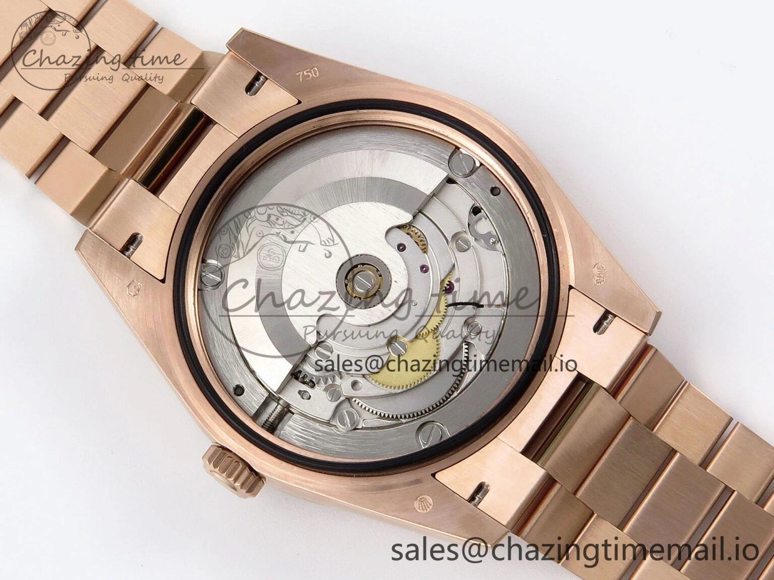 Day Date 40 RG 228235 QF 1:1 Best Edition Blue Dial Crystal Markers on President Bracelet VR WrinkleFree 1281