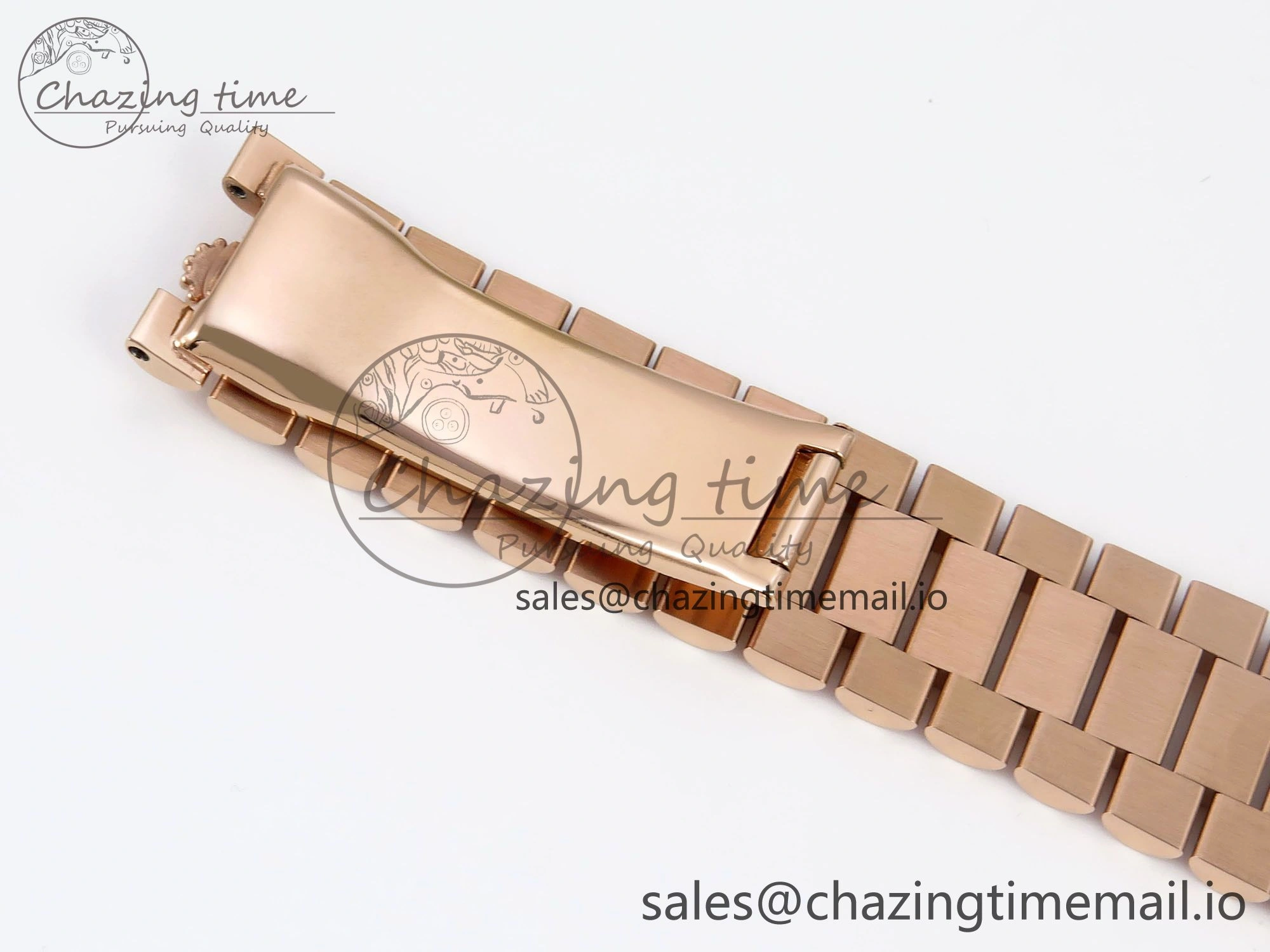 Day Date 40 RG 228235 QF 1:1 Best Edition Blue Dial Crystal Markers on President Bracelet VR WrinkleFree 1281