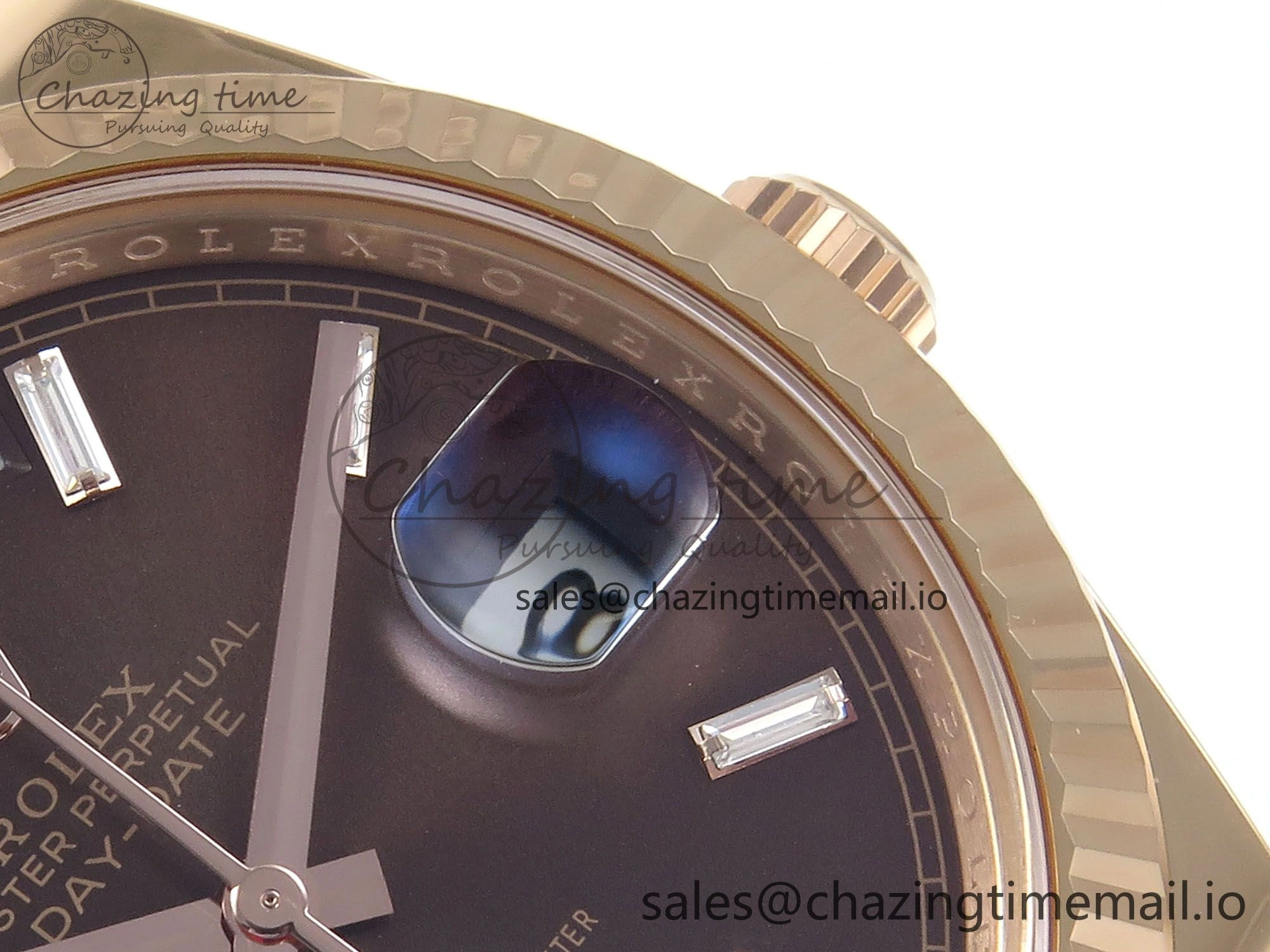 Day Date 40 RG 228235 THBF 1:1 Best Edition Black Crystal Dial on President Bracelet VR3255 V3 (Gain Weight) Flexible 377