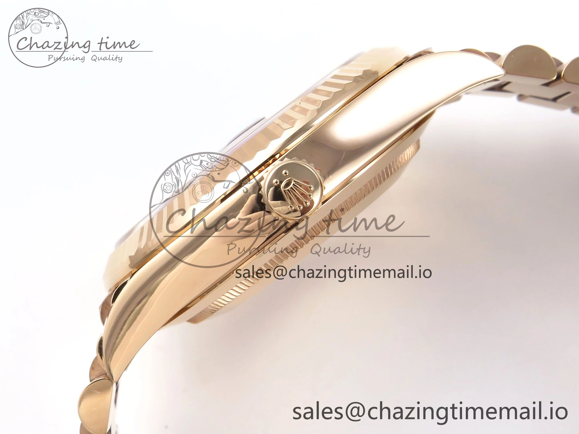 Day Date 40 RG 228235 THBF 1:1 Best Edition Black Crystal Dial on President Bracelet VR3255 V3 (Gain Weight) Flexible 377