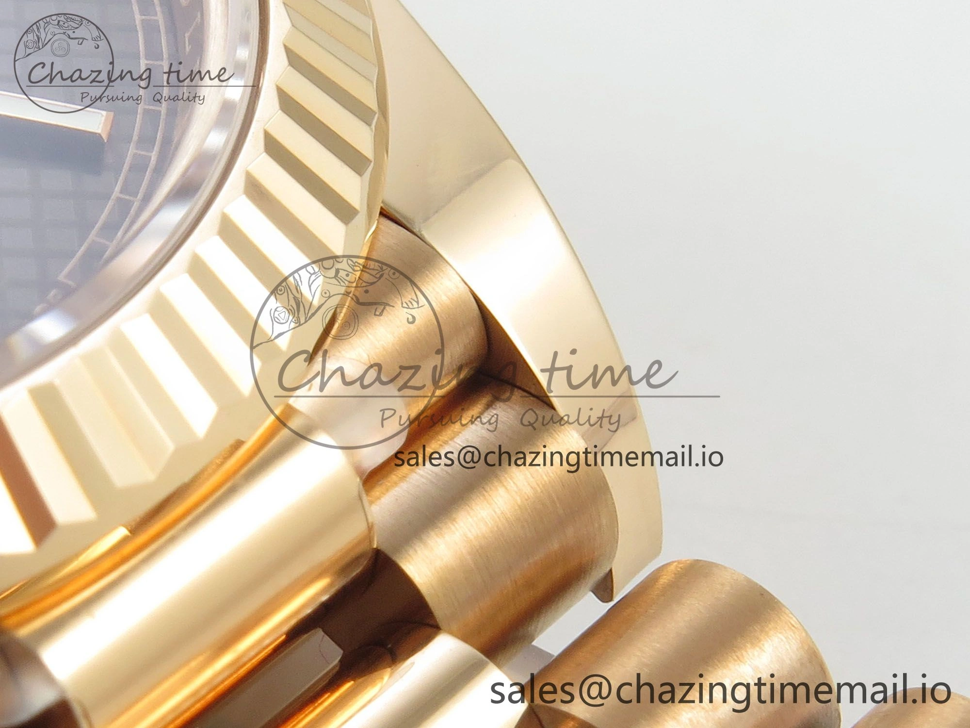 Day Date 40 RG 228235 THBF 1:1 Best Edition Brown Textured Marker Dial on President Bracelet VR3255 V3 (Gain Weight) WrinkleFree 265