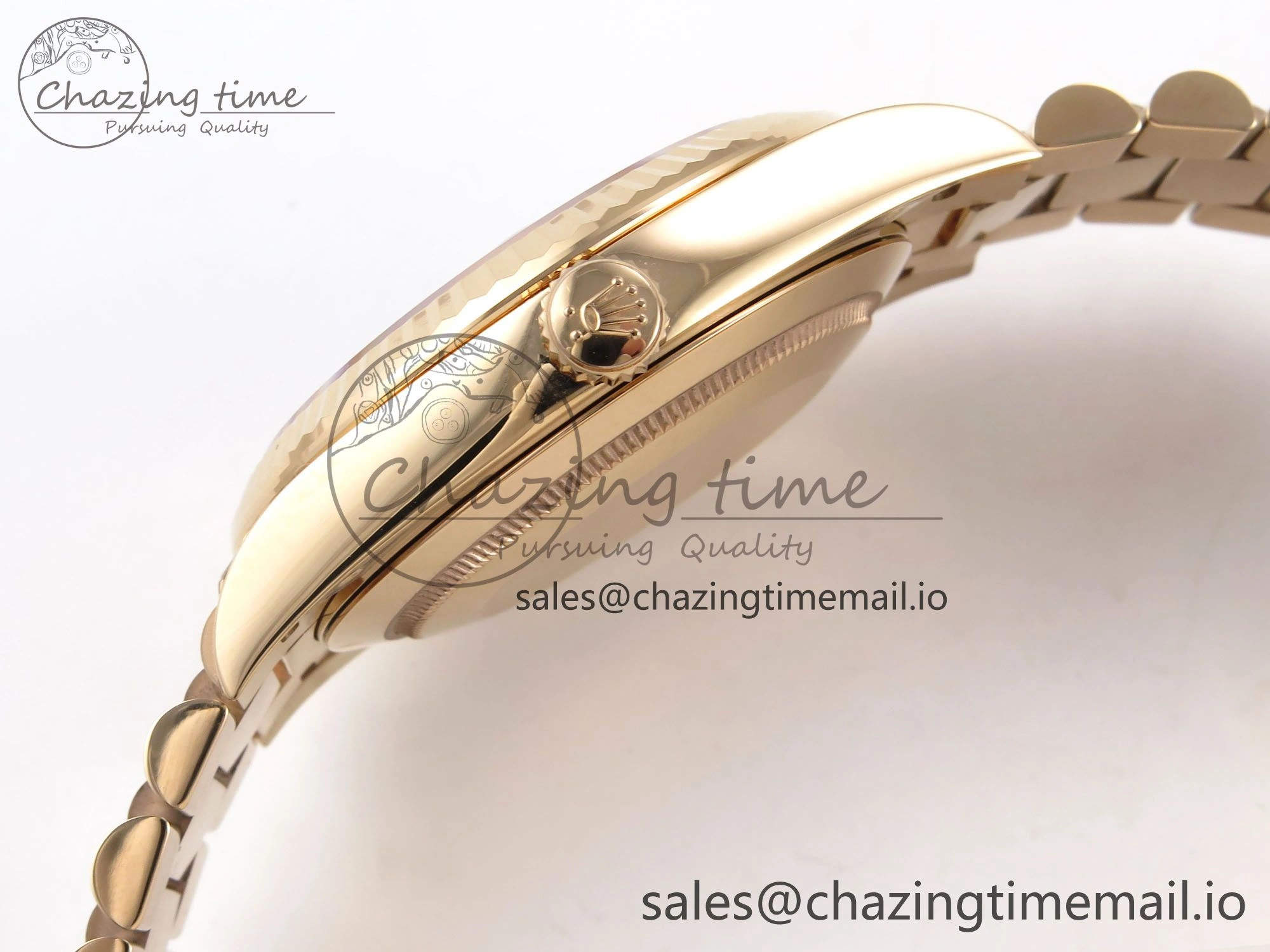 Packable Day Date 40 RG 228235 THBF 1:1 Best Edition Gray Ombre Roman Dial on President Bracelet VR3255 (Gain Weight) 954