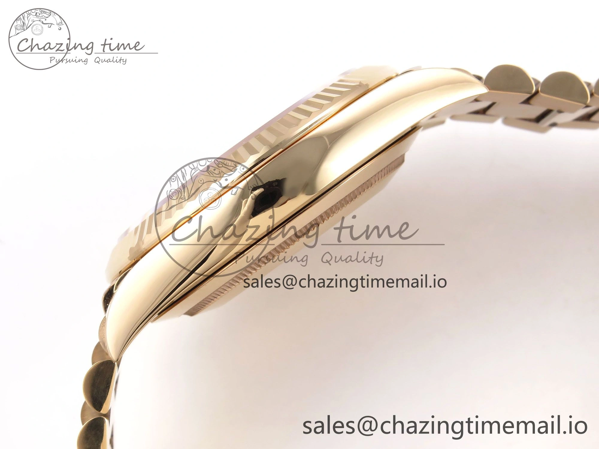 Packable Day Date 40 RG 228235 THBF 1:1 Best Edition Gray Ombre Roman Dial on President Bracelet VR3255 (Gain Weight) 954