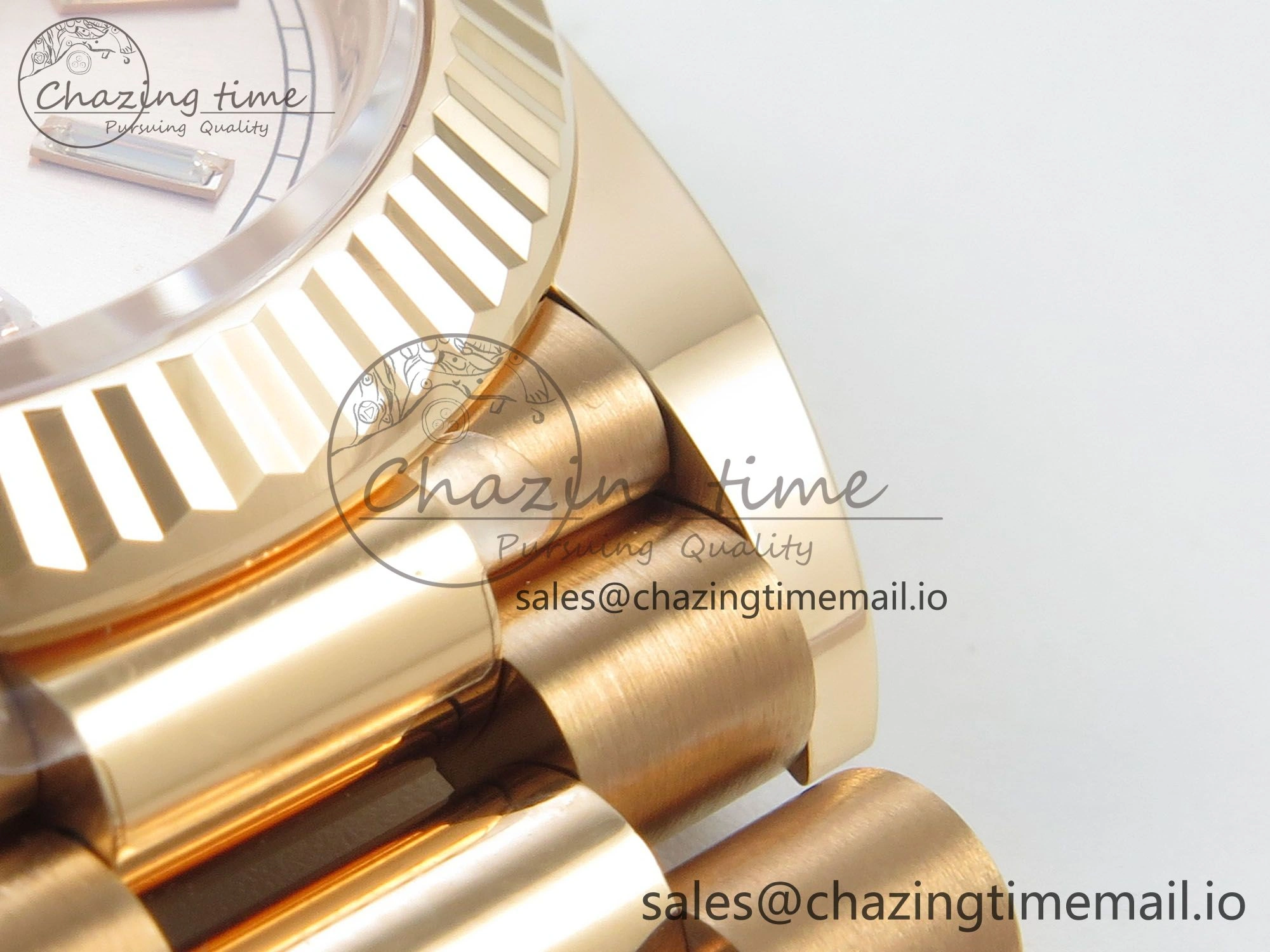 Day Date 40 RG 228235 THBF 1:1 Best Edition RG Crystal Dial on President Bracelet VR3255 V3 (Gain Weight) Affordable 259