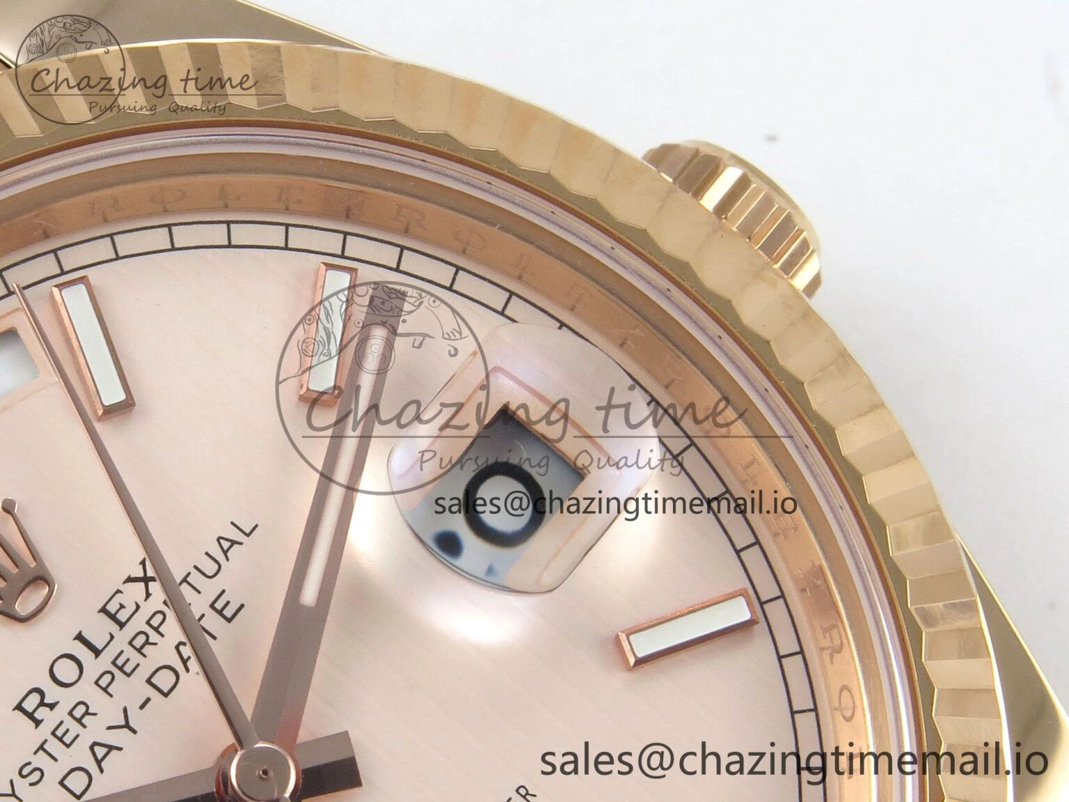 Day Date 40 RG 228235 THBF 1:1 Best Edition RG Marker Dial on President Bracelet VR3255 V3 (Gain Weight) Durable 260