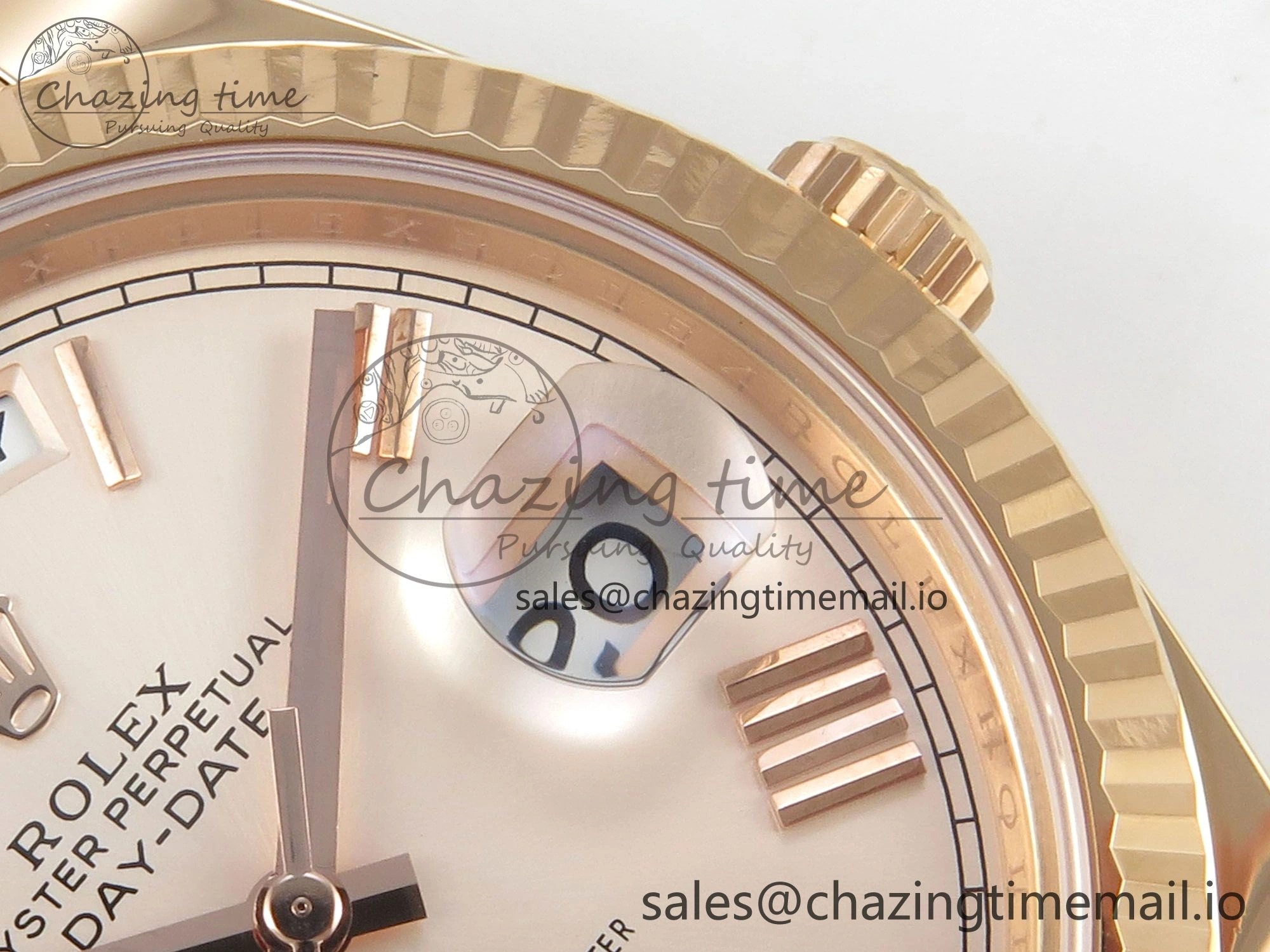 Day Date 40 RG 228235 THBF 1:1 Best Edition RG Roman Dial on President Bracelet VR3255 V3 (Gain Weight) TravelReady 263