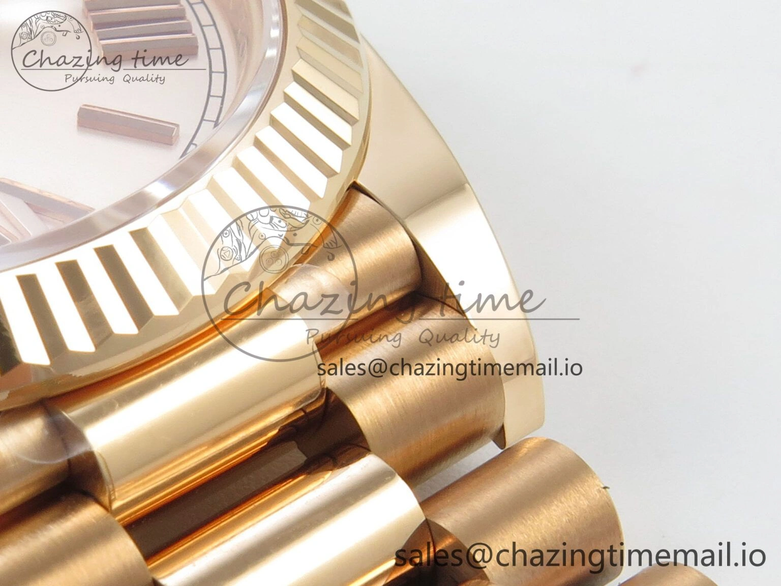 Day Date 40 RG 228235 THBF 1:1 Best Edition RG Roman Dial on President Bracelet VR3255 V3 (Gain Weight) TravelReady 263