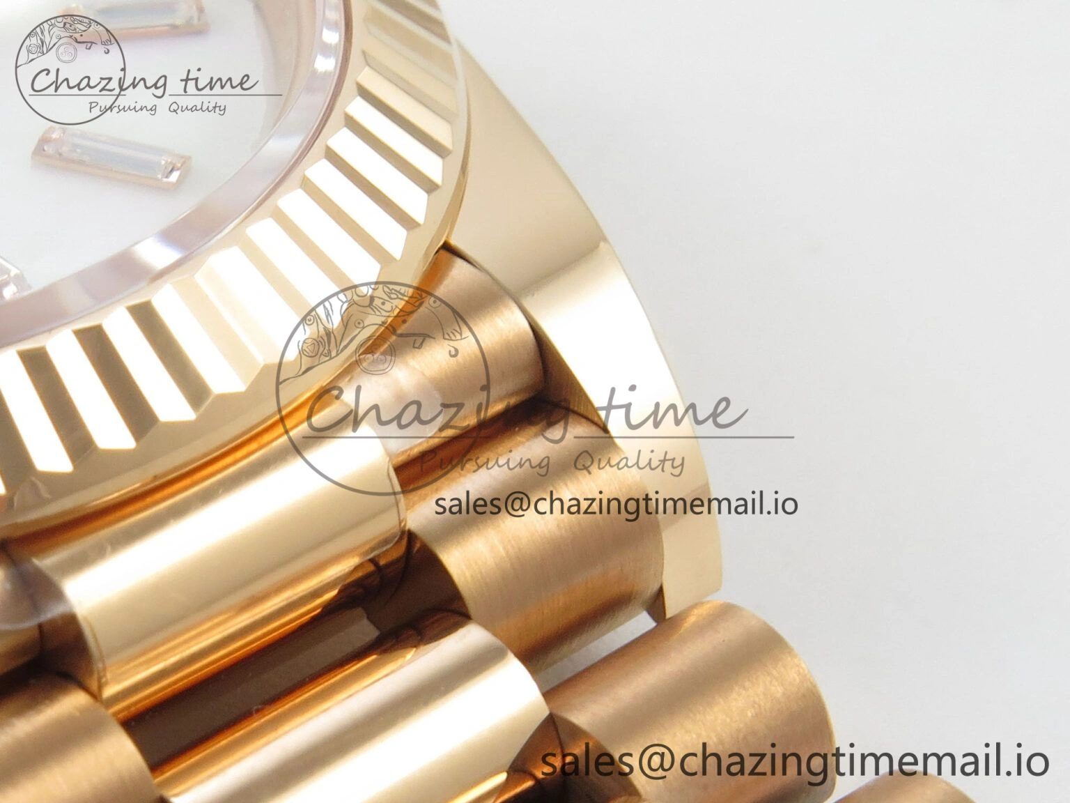 Day Date 40 RG 228235 THBF 1:1 Best Edition White MOP Crystal Dial on President Bracelet VR3255 V3 (Gain Weight) Bright 262