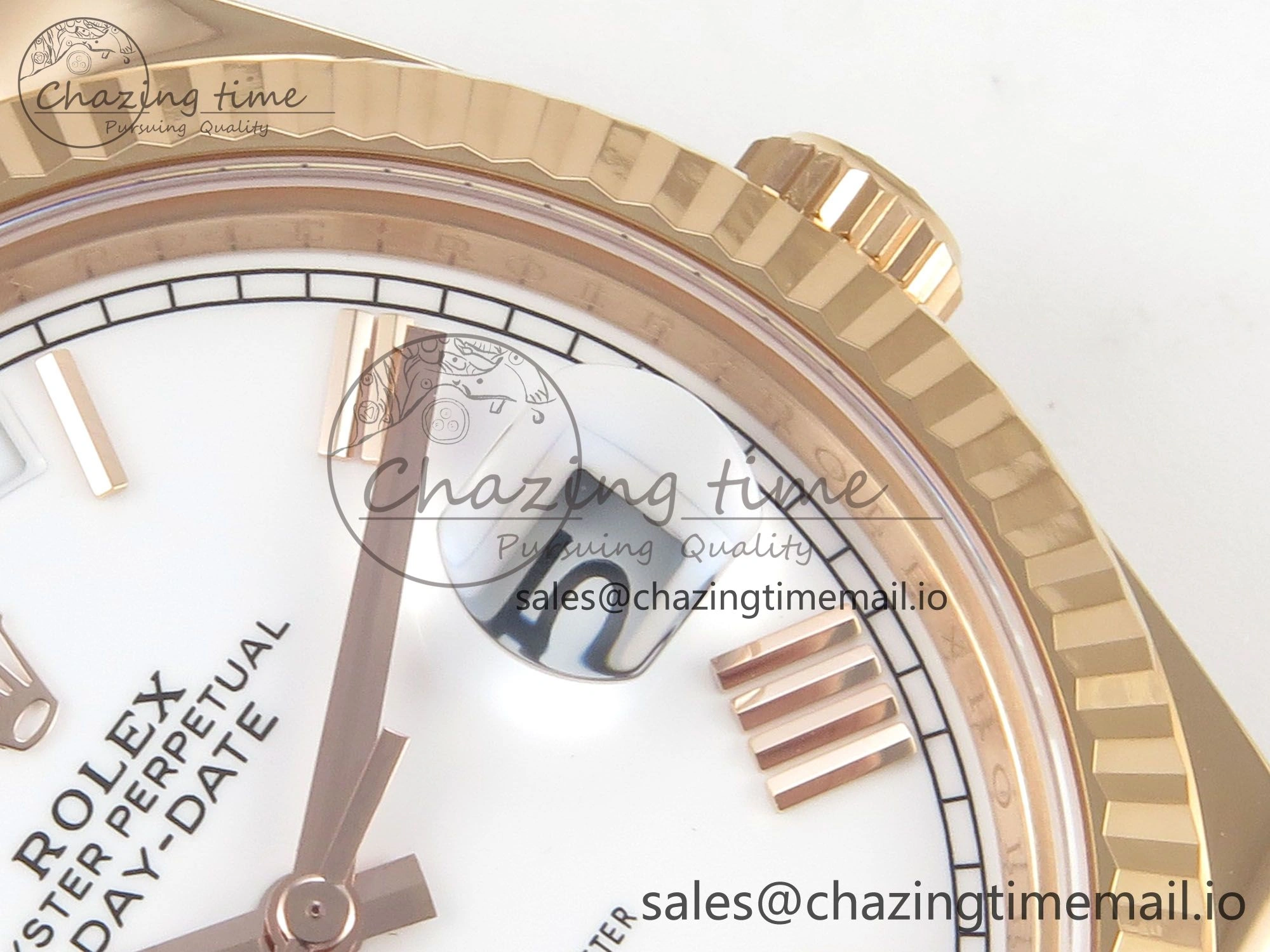 Efficient Day Date 40 RG 228235 THBF 1:1 Best Edition White Roman Dial on President Bracelet VR3255 V3 (Gain Weight) 264