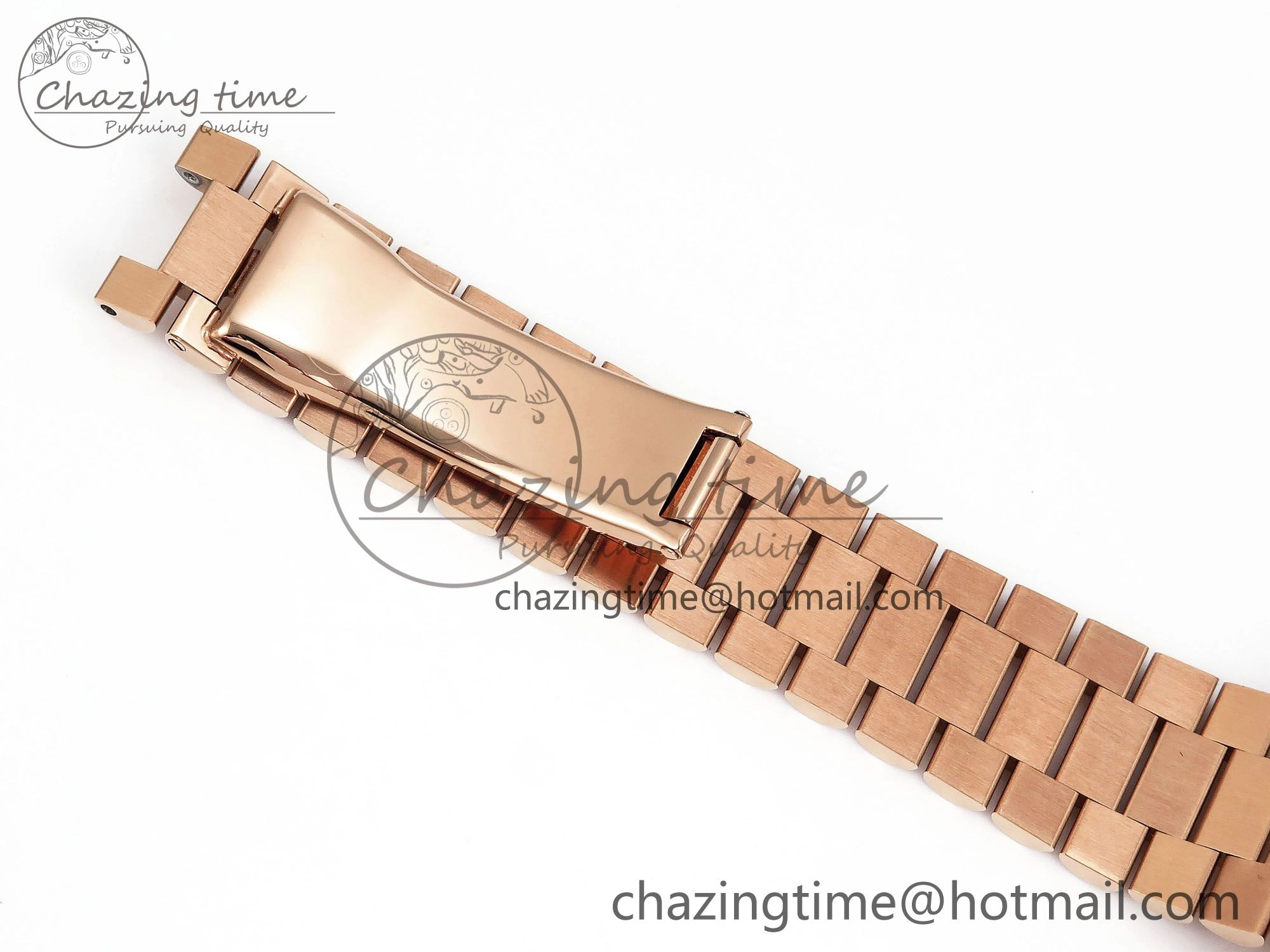 Day Date 40 RG JDF 904L Steel RG Big Roman Dial on President Bracelet VR3255 V3 (Gain Weight) Lightweight 1349