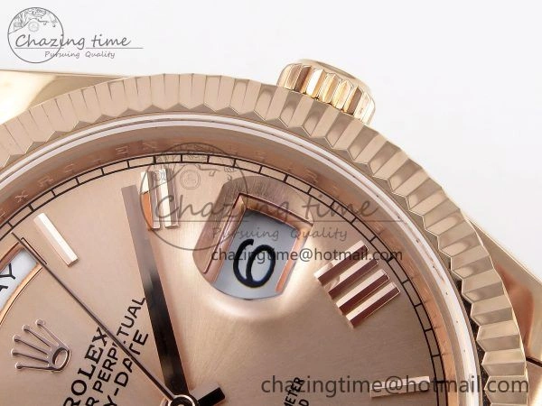 Day Date 40 RG JDF 904L Steel RG Big Roman Dial on President Bracelet VR3255 V3 (Gain Weight) Lightweight 1349