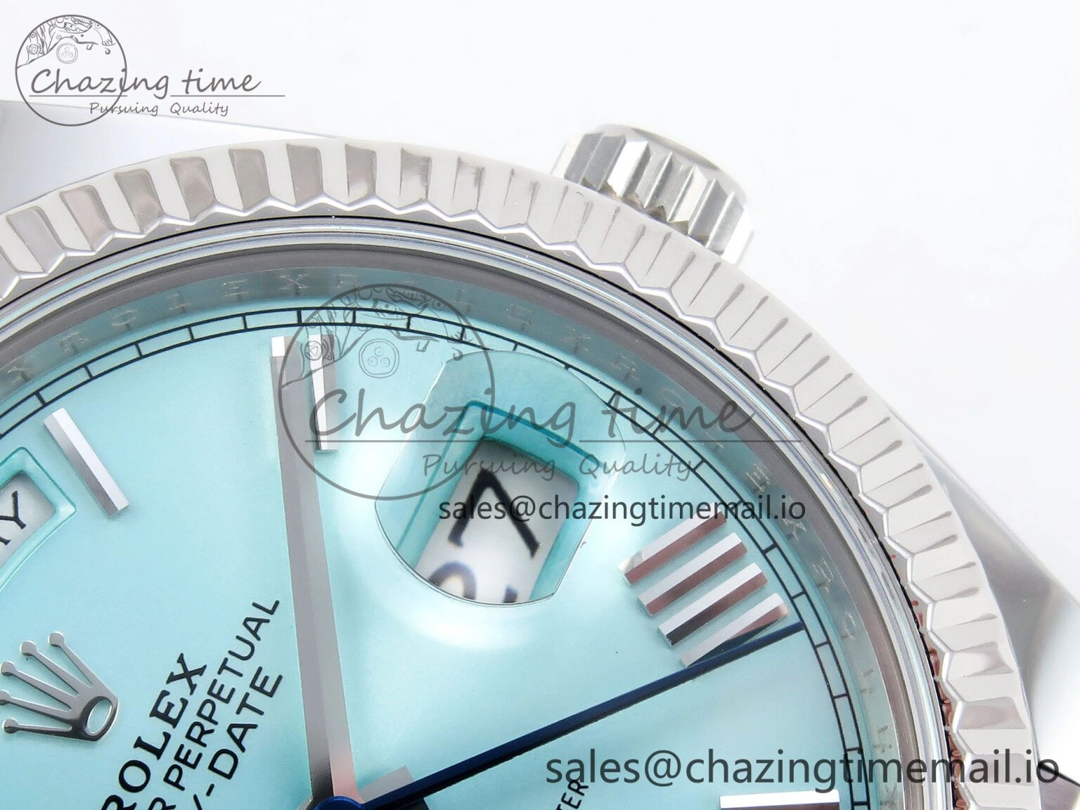 Day Date 40 SS 228236 ARF 1:1 Best Edition Tiffany Blue Roman Dial on President Bracelet VR Colorful 1517