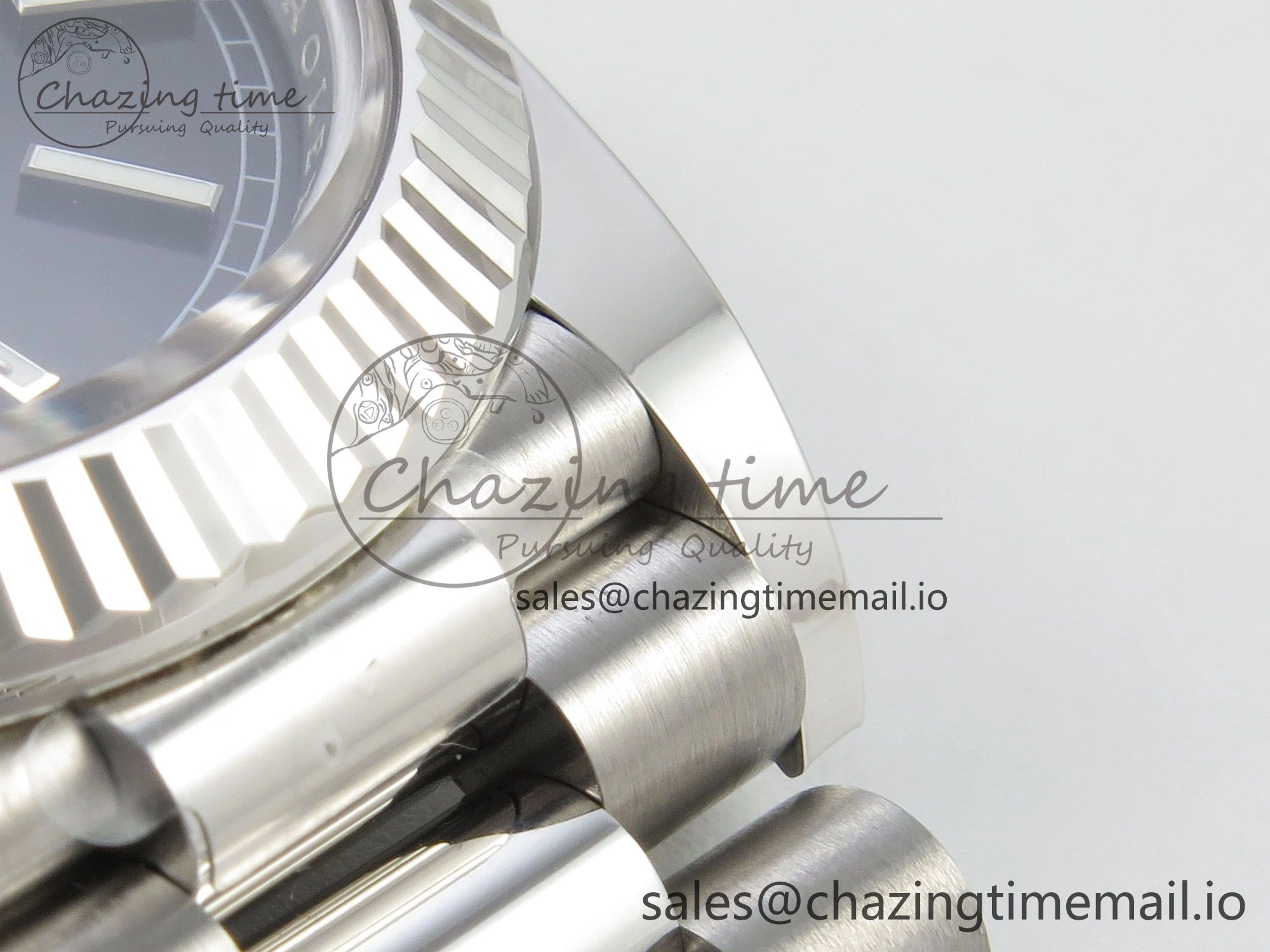 Affordable Day Date 40 SS 228236 THBF 1:1 Best Edition Black Marker Dial on President Bracelet VR3255 V3 (Gain Weight) 268