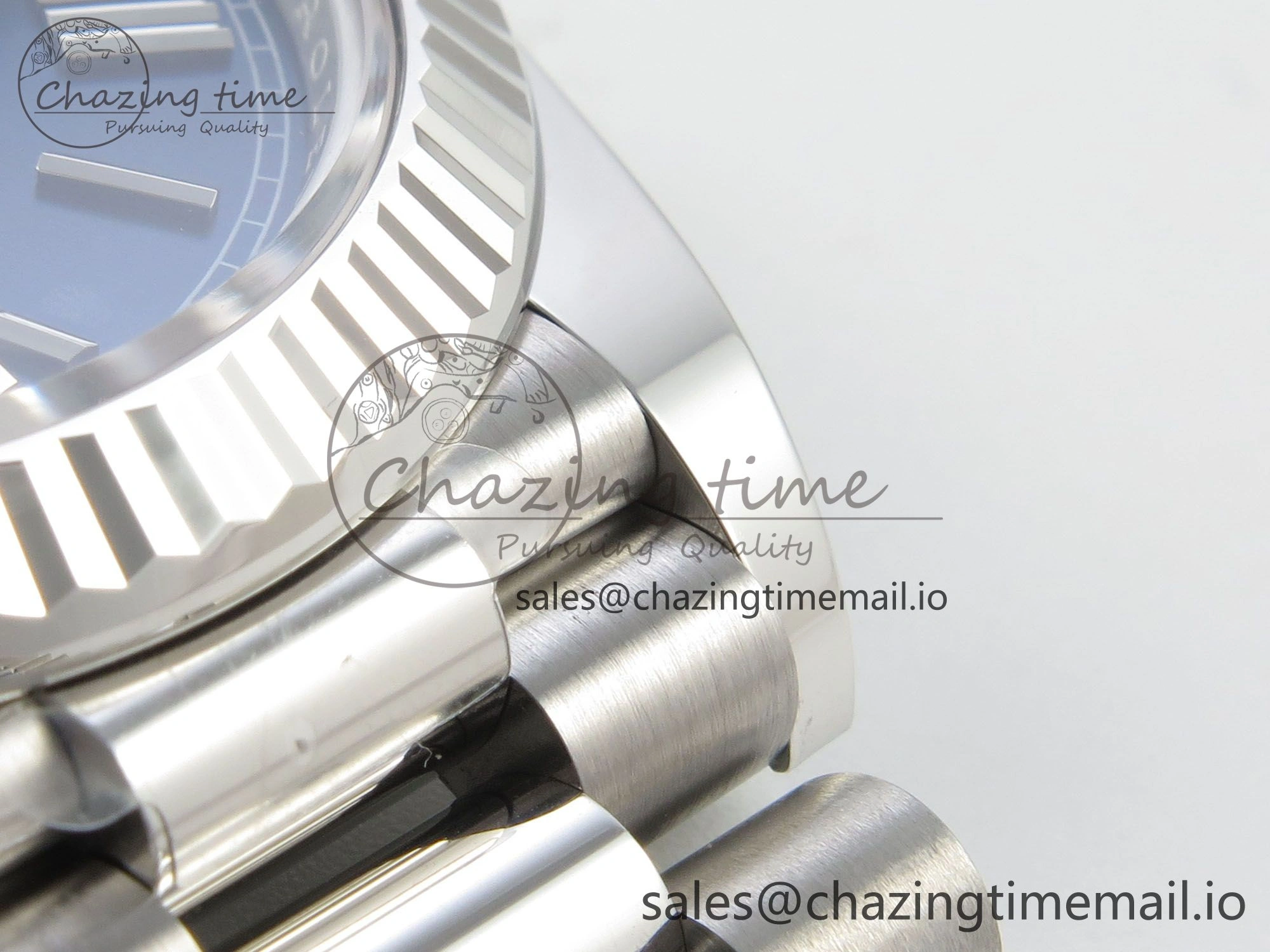Day Date 40 SS 228236 THBF 1:1 Best Edition Blue Roman Dial on President Bracelet VR3255 V3 (Gain Weight) Unisex 273