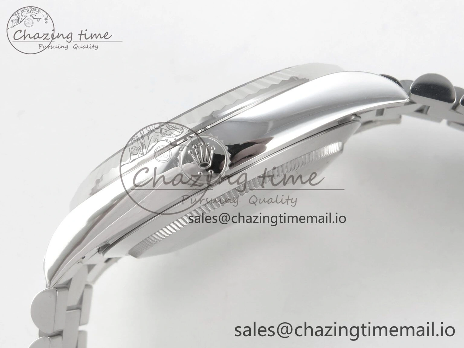 NewStyle Day Date 40 SS 228236 THBF 1:1 Best Edition Grey Textured Crystal Dial on President Bracelet VR3255 V3 (Gain Weight) 270