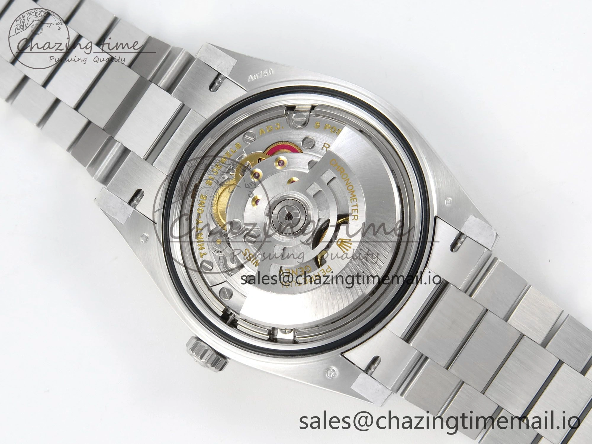 NewStyle Day Date 40 SS 228236 THBF 1:1 Best Edition Grey Textured Crystal Dial on President Bracelet VR3255 V3 (Gain Weight) 270