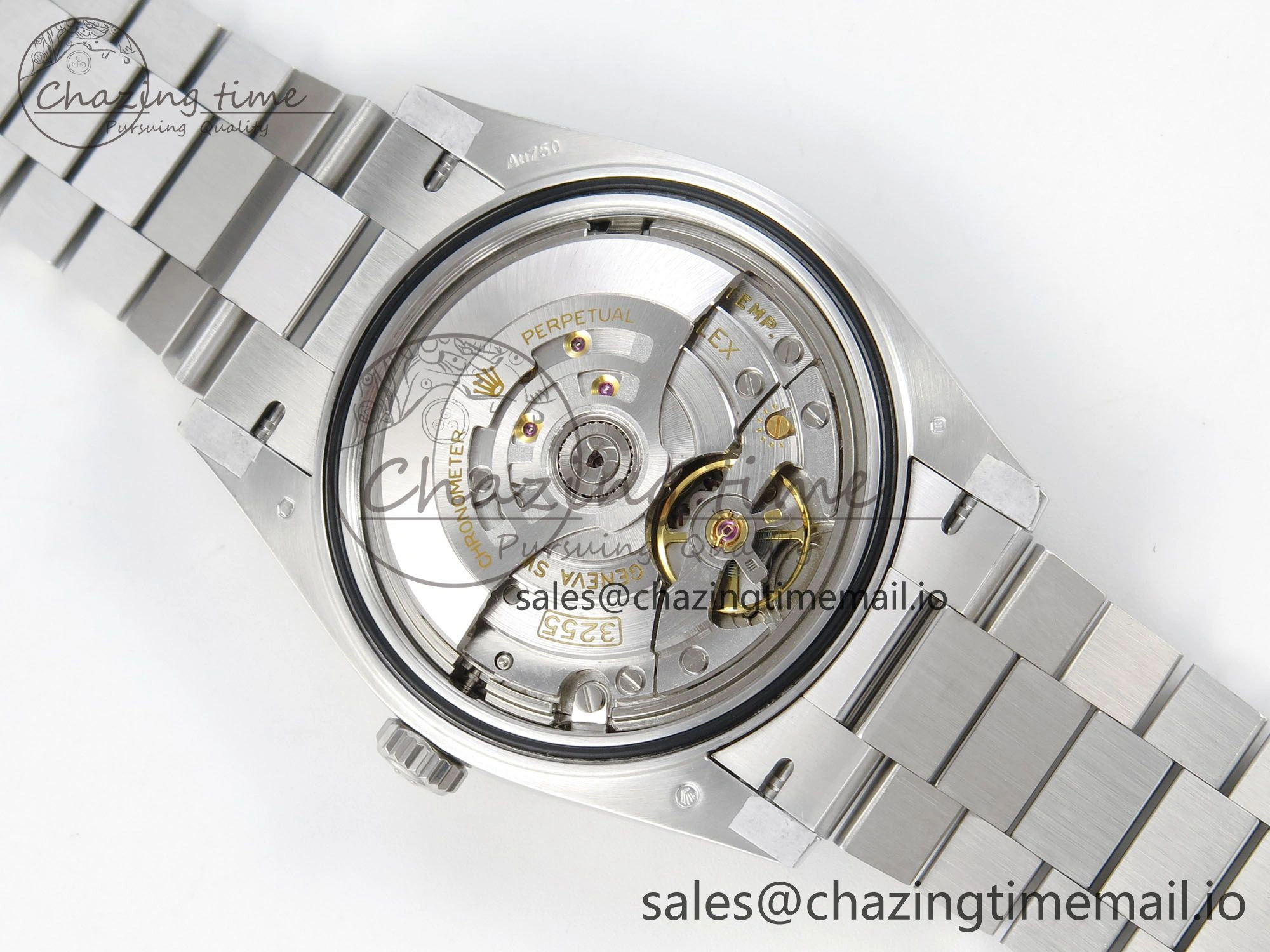 NewStyle Day Date 40 SS 228236 THBF 1:1 Best Edition Grey Textured Crystal Dial on President Bracelet VR3255 V3 (Gain Weight) 270