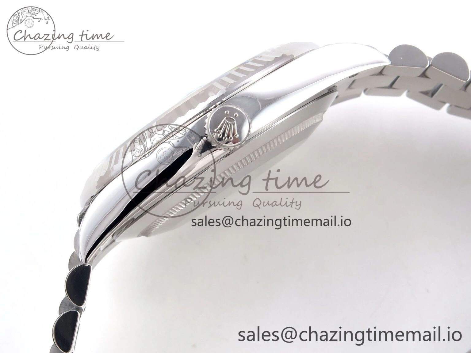 Day Date 40 SS 228236 THBF 1:1 Best Edition Ice-Blue Stick Dial on President Bracelet VR3255 (Gain Weight) Stretchable 951