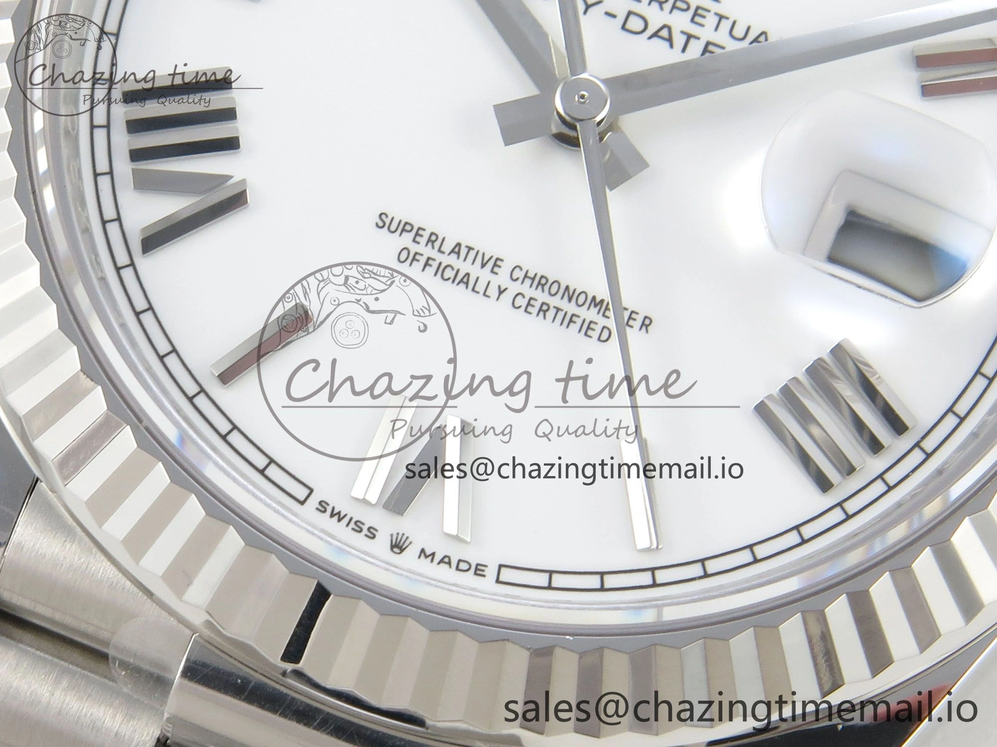 Day Date 40 SS 228236 THBF 1:1 Best Edition White MOP Roman Dial on President Bracelet VR3255 V3 (Gain Weight) Contemporary 266