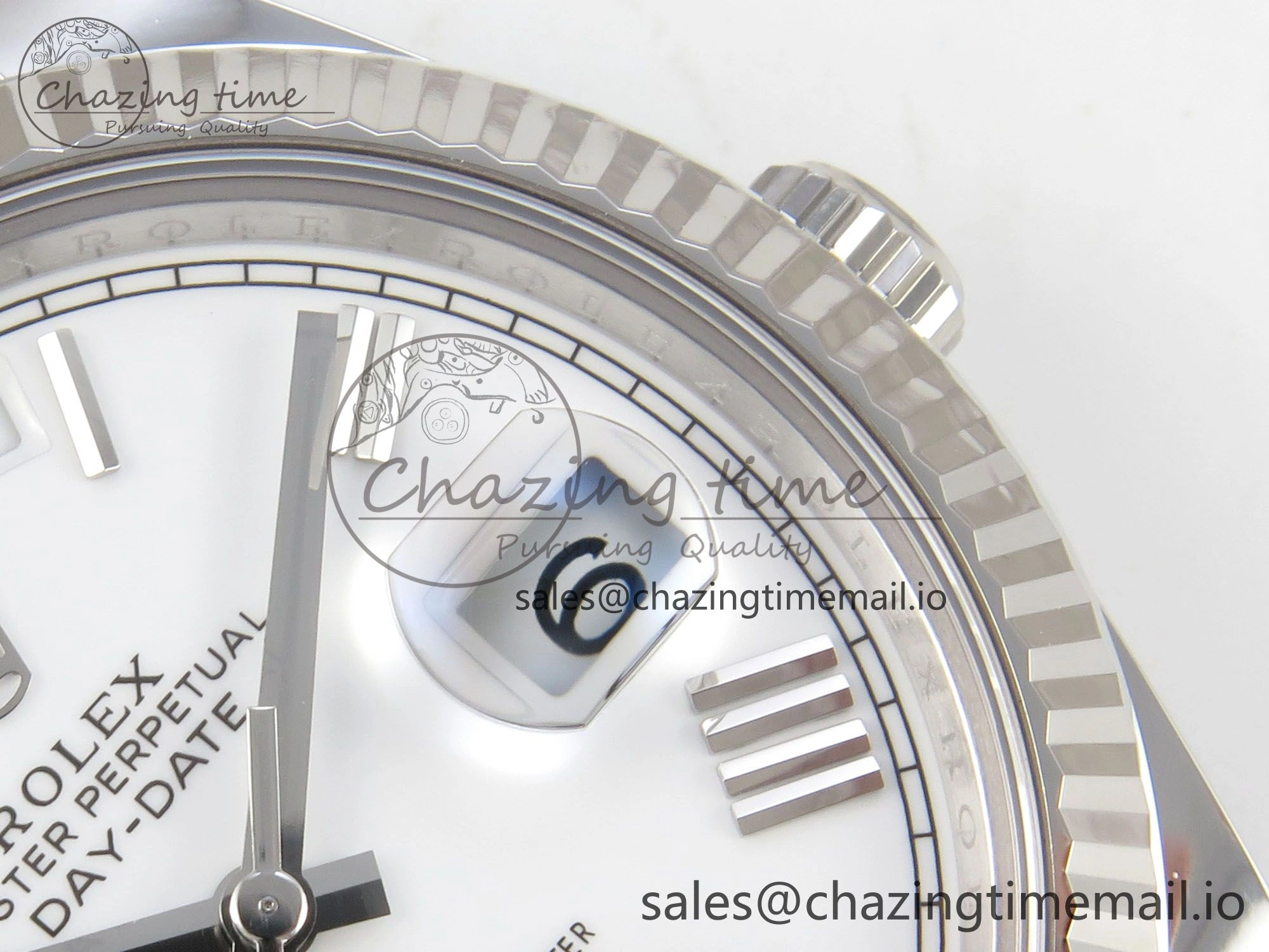 Day Date 40 SS 228236 THBF 1:1 Best Edition White MOP Roman Dial on President Bracelet VR3255 V3 (Gain Weight) Contemporary 266
