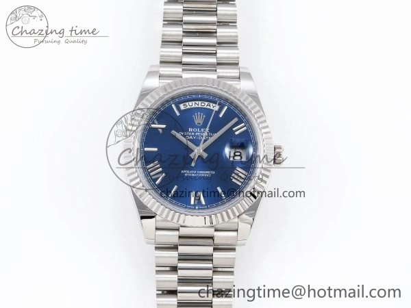 Day Date 40 SS 228239 ARF 1:1 Best Edition Blue Roman Dial on President Bracelet VR FreshLook 1512