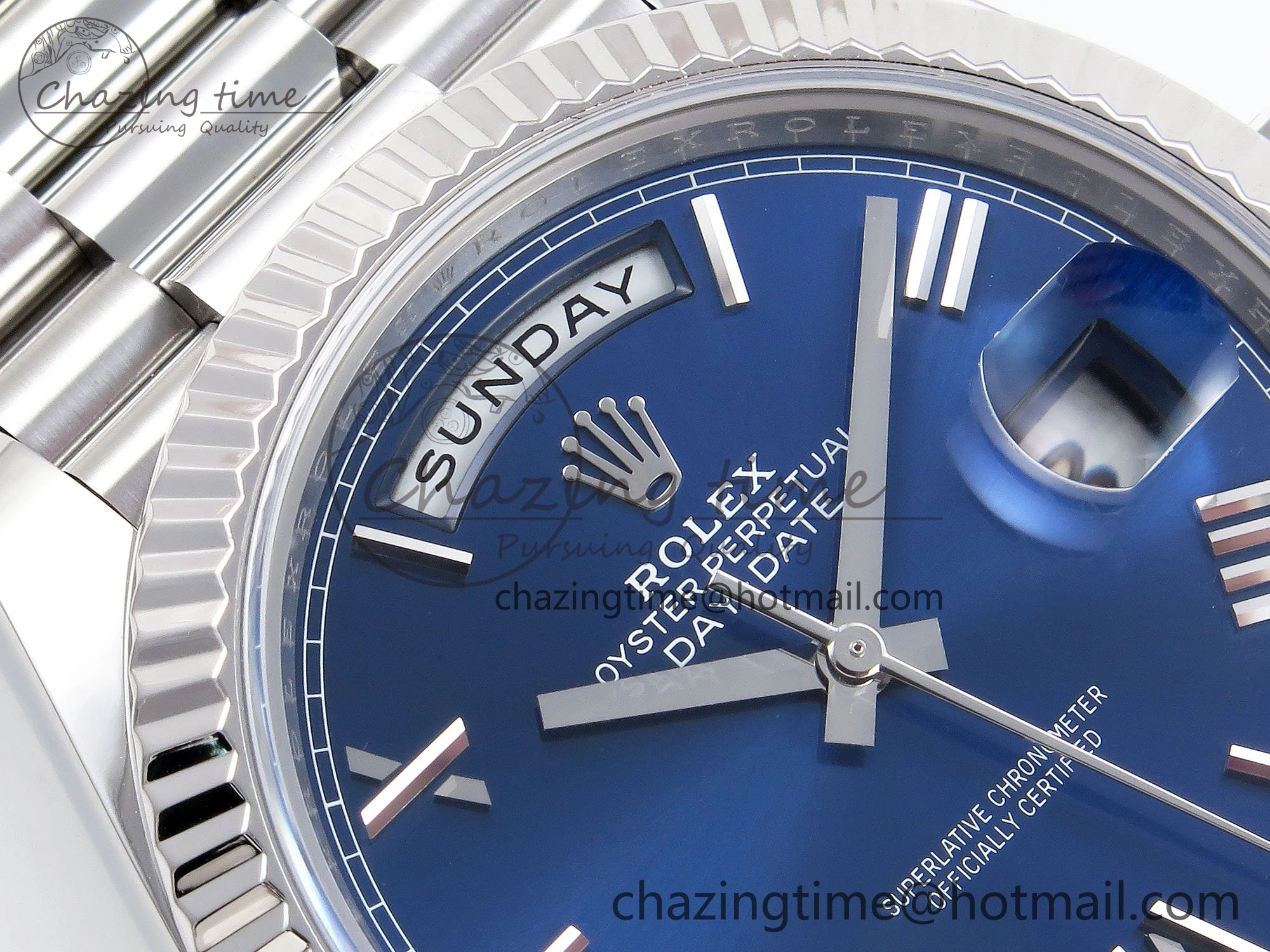 Day Date 40 SS 228239 ARF 1:1 Best Edition Blue Roman Dial on President Bracelet VR FreshLook 1512