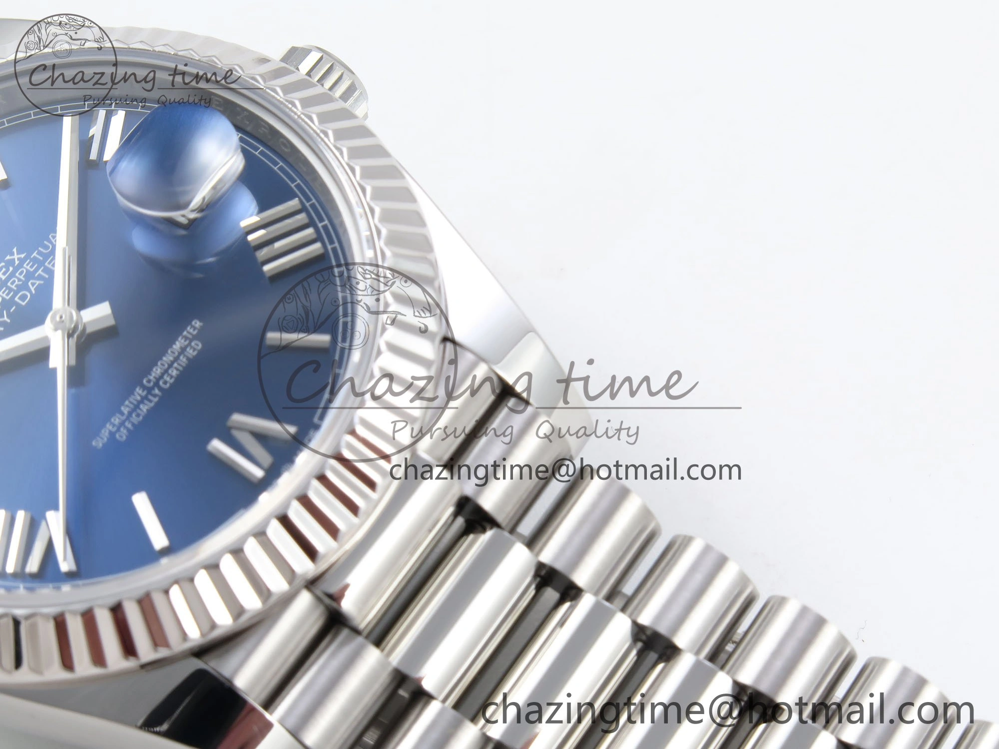 Day Date 40 SS 228239 ARF 1:1 Best Edition Blue Roman Dial on President Bracelet VR FreshLook 1512