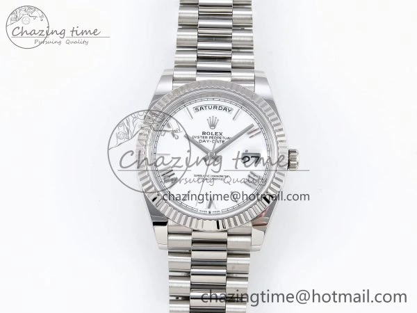 Day Date 40 SS 228239 ARF 1:1 Best Edition White Roman Dial on President Bracelet VR ComfortFit 1515