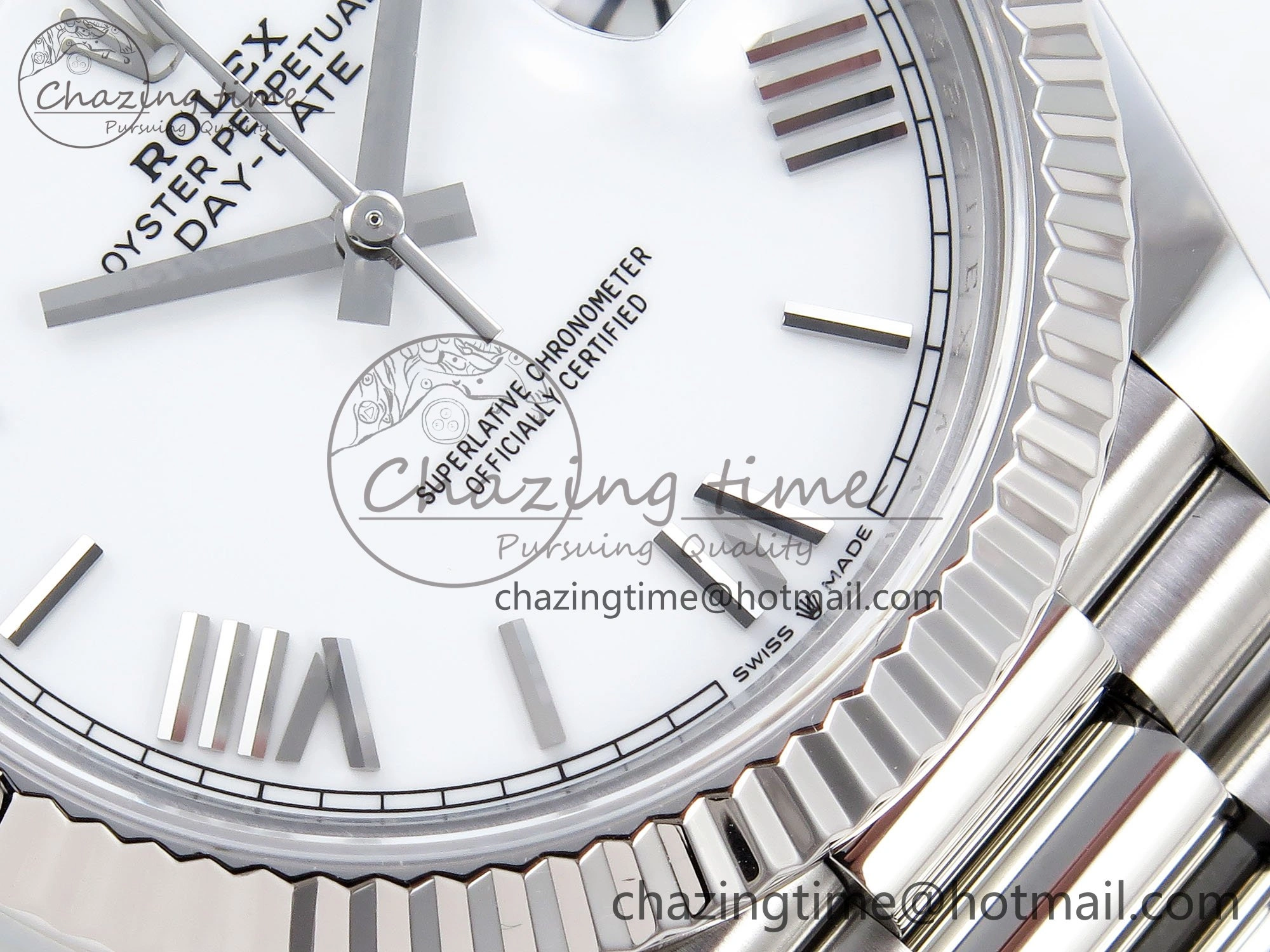 Day Date 40 SS 228239 ARF 1:1 Best Edition White Roman Dial on President Bracelet VR ComfortFit 1515