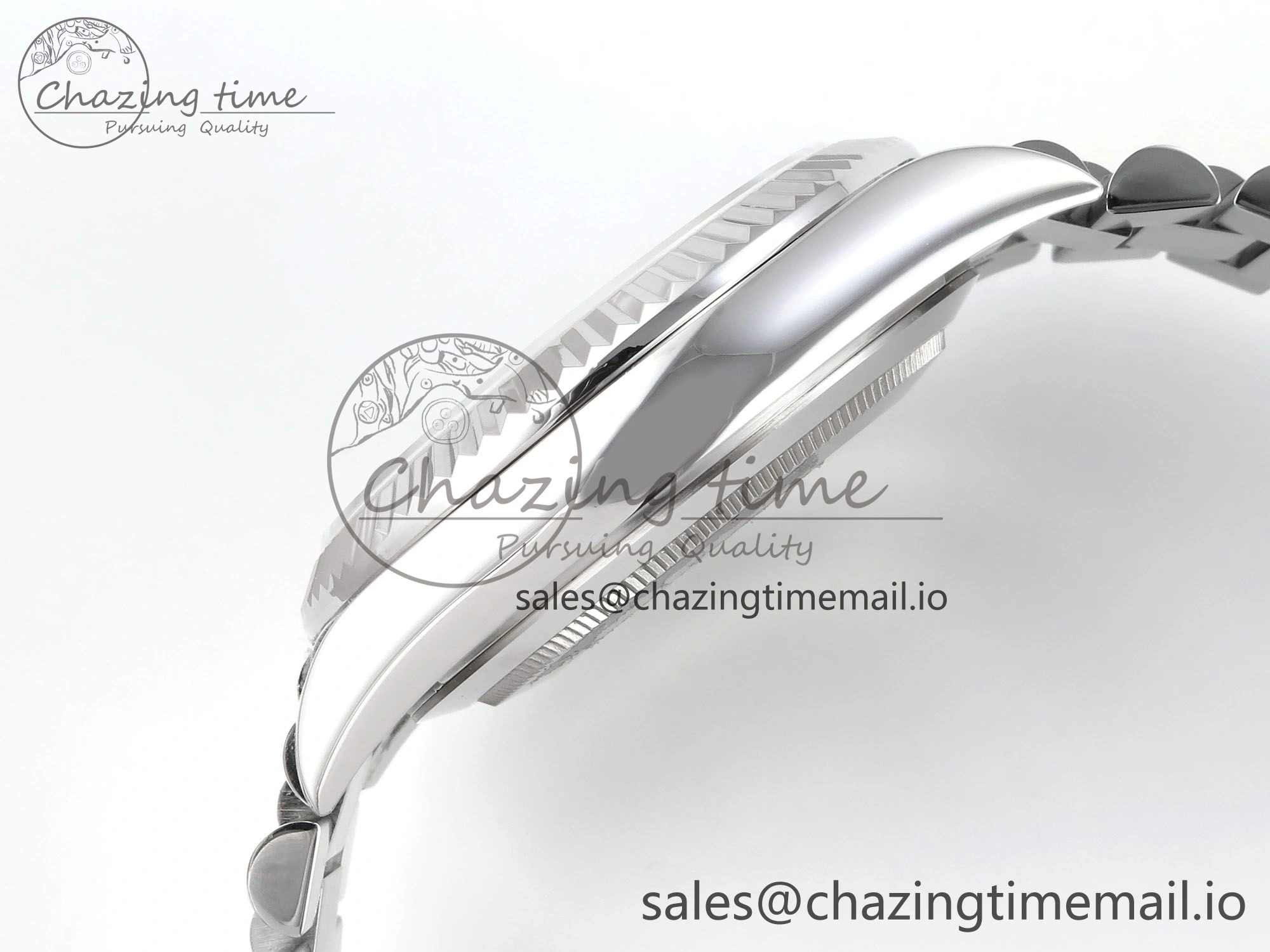 Day Date 40 SS 228239 KF 1:1 Best Edition Silver Crystal Dial on President Bracelet VR3255 (Gain Weight) BestValue 828