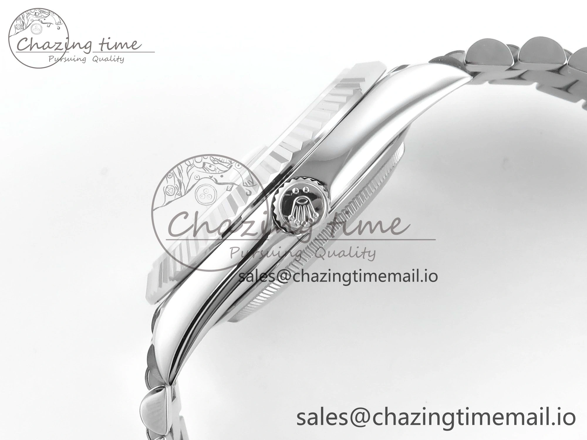 FashionForward Day Date 40 SS 228239 Noob 1:1 Best Edition Blue Ombre Roman Dial on President Bracelet A2836 (Gain Weight) 811