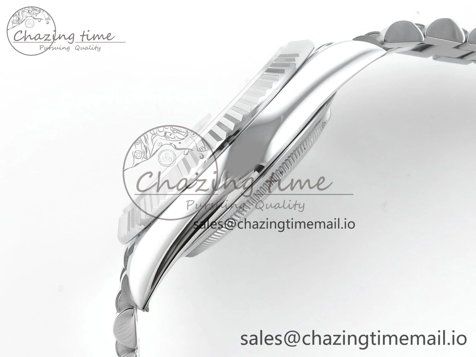 FashionForward Day Date 40 SS 228239 Noob 1:1 Best Edition Blue Ombre Roman Dial on President Bracelet A2836 (Gain Weight) 811